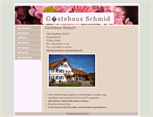 Tablet Screenshot of gaestehaus-schmid-lindau.de